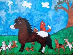 Buddy and Hounds by Isabella Weaver.jpg